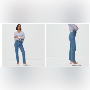 Everlane ‘90s cheeky jean, medium blue wash, brand new